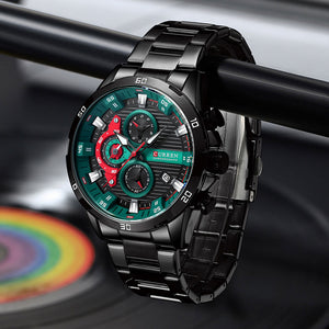 CURREN Original Brand Stainless Steel Band Wrist Watch For Men With Brand (Box & Bag)-8402