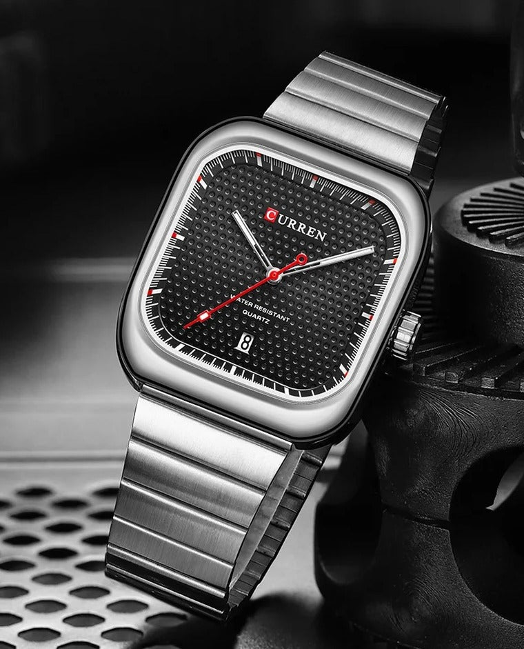 CURREN Original Brand Stainless Steel Band Wrist Watch For Men With Brand (Box & Bag)-8460