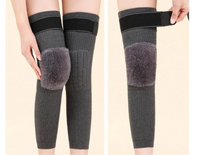 Cashmere Winter Knee Brace Thermal Leg Knee Warmer Sleeve for Women Men Wool KneePad Support for Joint Pain Tendonitis Arthritis