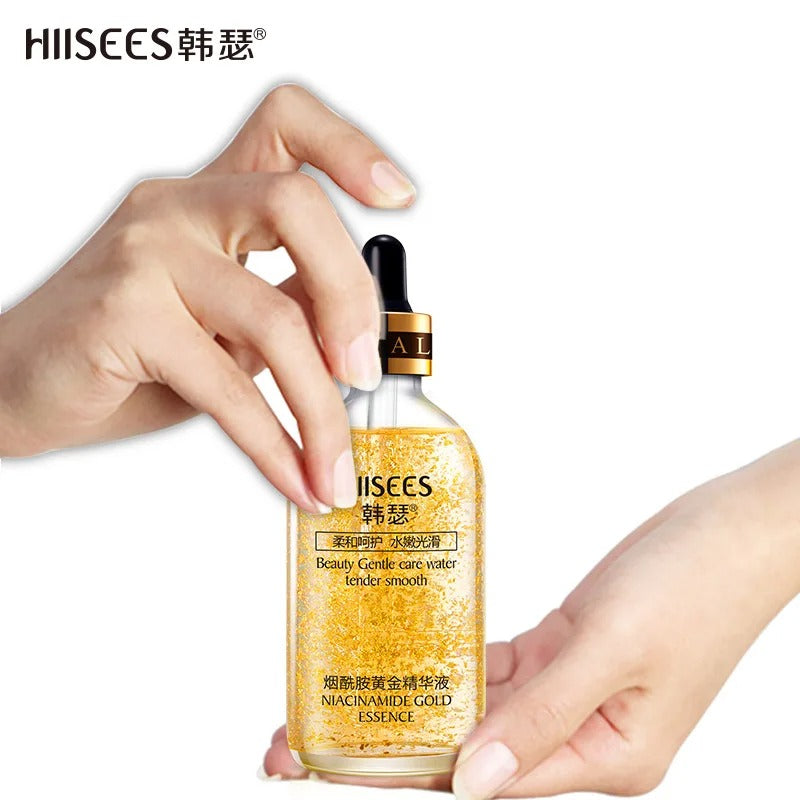 24K Gold Face Serum Hyaluronic Acid Repair Face Pores Serum Moisturizer Brightening Essence Cream Day Creams Skin Care