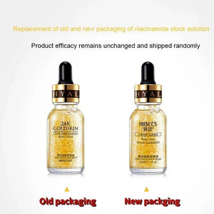 24K Gold Face Serum Hyaluronic Acid Repair Face Pores Serum Moisturizer Brightening Essence Cream Day Creams Skin Care