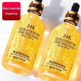 24K Gold Face Serum Hyaluronic Acid Repair Face Pores Serum Moisturizer Brightening Essence Cream Day Creams Skin Care