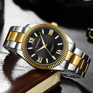 CURREN Original Brand Stainless Steel Band Wrist Watch For Men With Brand (Box & Bag)-8453