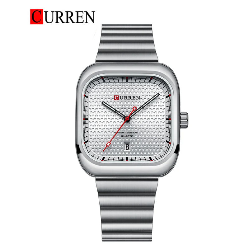 CURREN Original Brand Stainless Steel Band Wrist Watch For Men With Brand (Box & Bag)-8460
