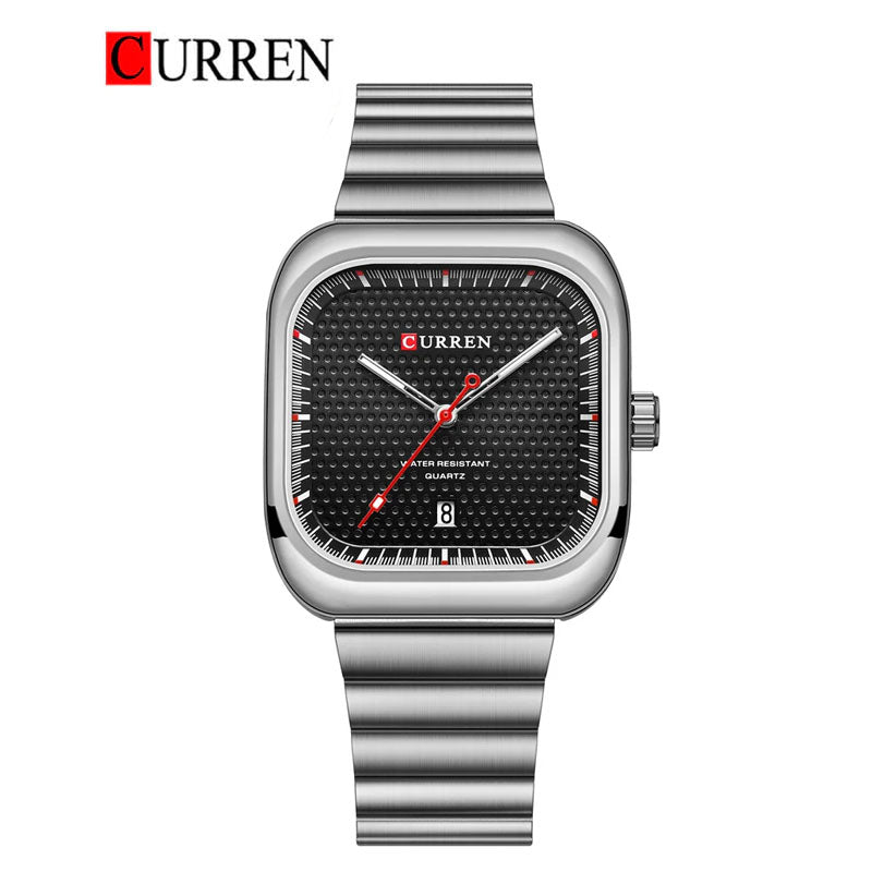 CURREN Original Brand Stainless Steel Band Wrist Watch For Men With Brand (Box & Bag)-8460